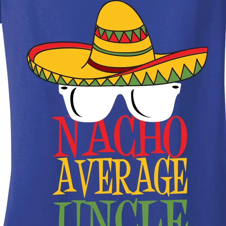 Nacho Average Uncle Women's V-Neck T-Shirt