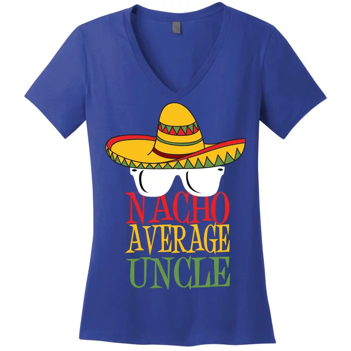 Nacho Average Uncle Women's V-Neck T-Shirt