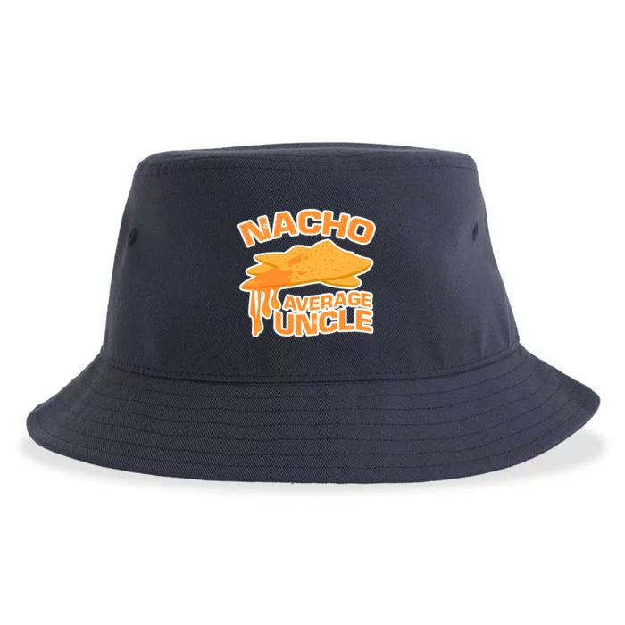 Nacho Average Uncle Funny Sustainable Bucket Hat