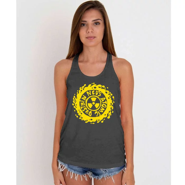 NedS Atomic Dust Bin Women's Knotted Racerback Tank