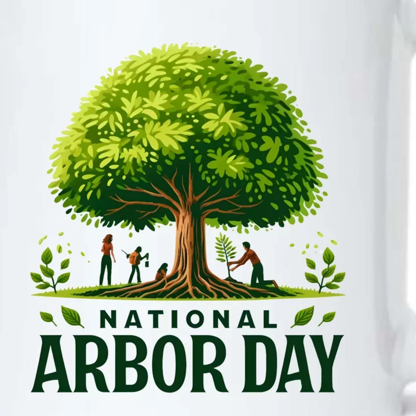 National Arbor Day Tree Care Happy Arbor Day Funny Gift Black Color Changing Mug