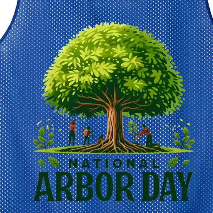 National Arbor Day Tree Care Happy Arbor Day Funny Gift Mesh Reversible Basketball Jersey Tank