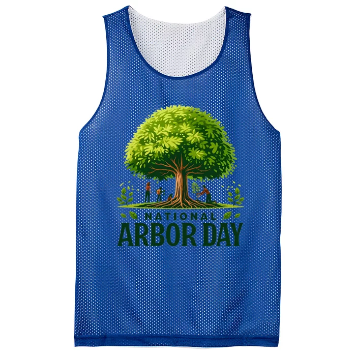 National Arbor Day Tree Care Happy Arbor Day Funny Gift Mesh Reversible Basketball Jersey Tank