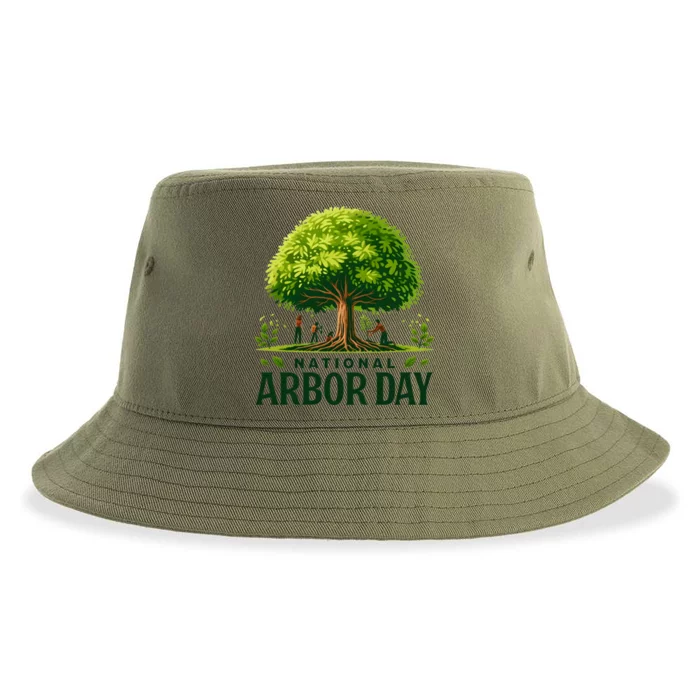 National Arbor Day Tree Care Happy Arbor Day Funny Gift Sustainable Bucket Hat