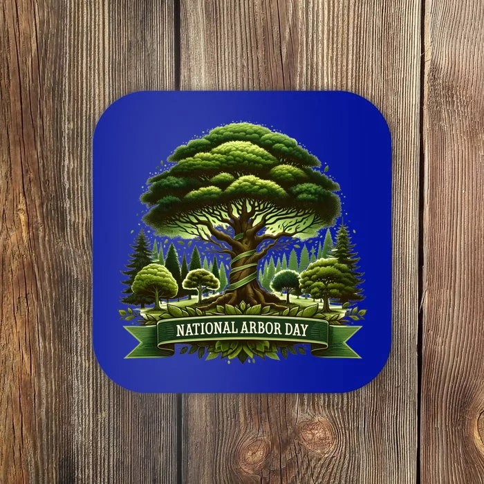 National Arbor Day Tree Care Happy Arbor Day Funny Gift Coaster