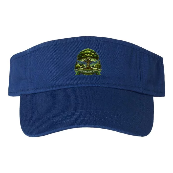 National Arbor Day Tree Care Happy Arbor Day Funny Gift Valucap Bio-Washed Visor