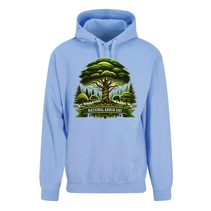 National Arbor Day Tree Care Happy Arbor Day Funny Gift Unisex Surf Hoodie