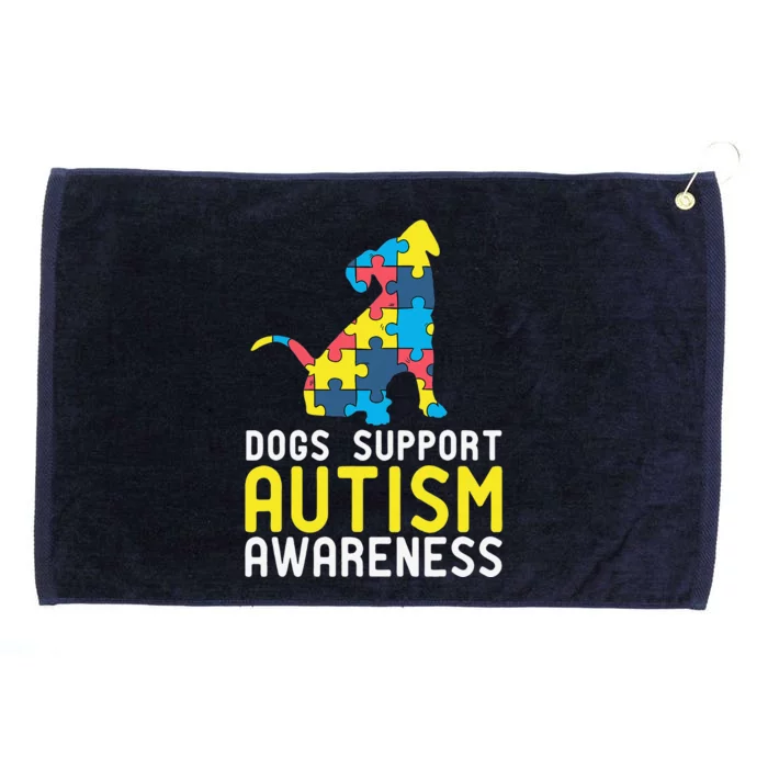 Novelty Autism Dog Lover Awareness Grommeted Golf Towel