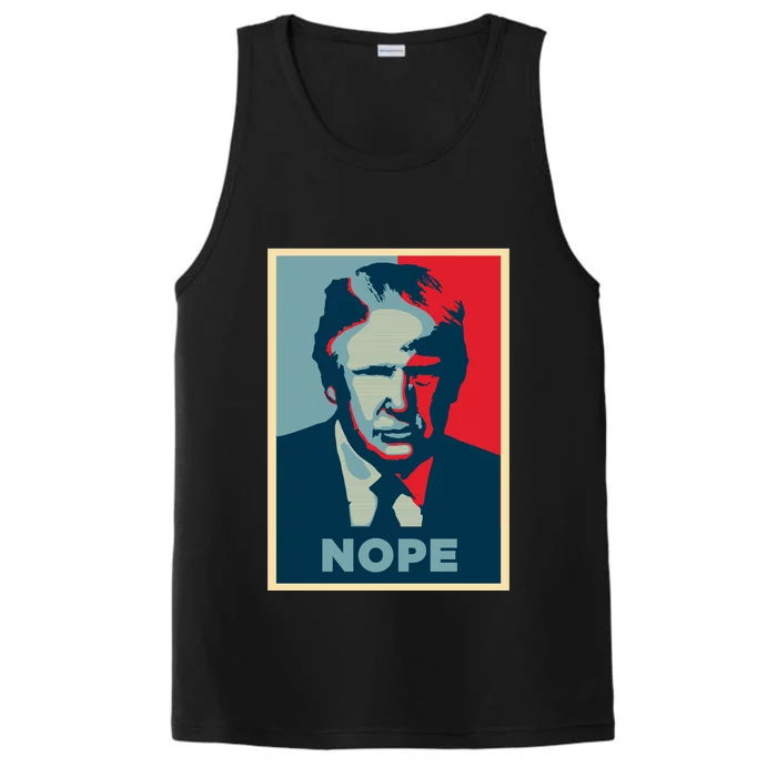 Donald Trump Nope Performance Tank