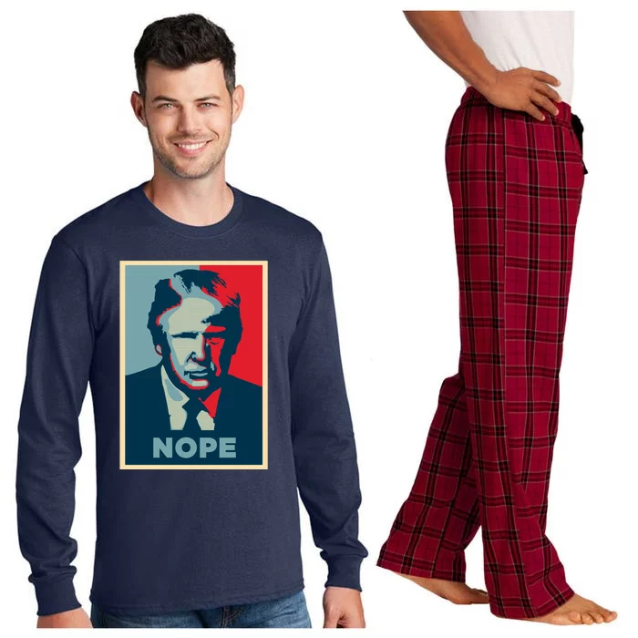 Donald Trump Nope Long Sleeve Pajama Set