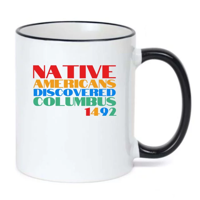 Native Americans Discovered Columbus 1492 Black Color Changing Mug