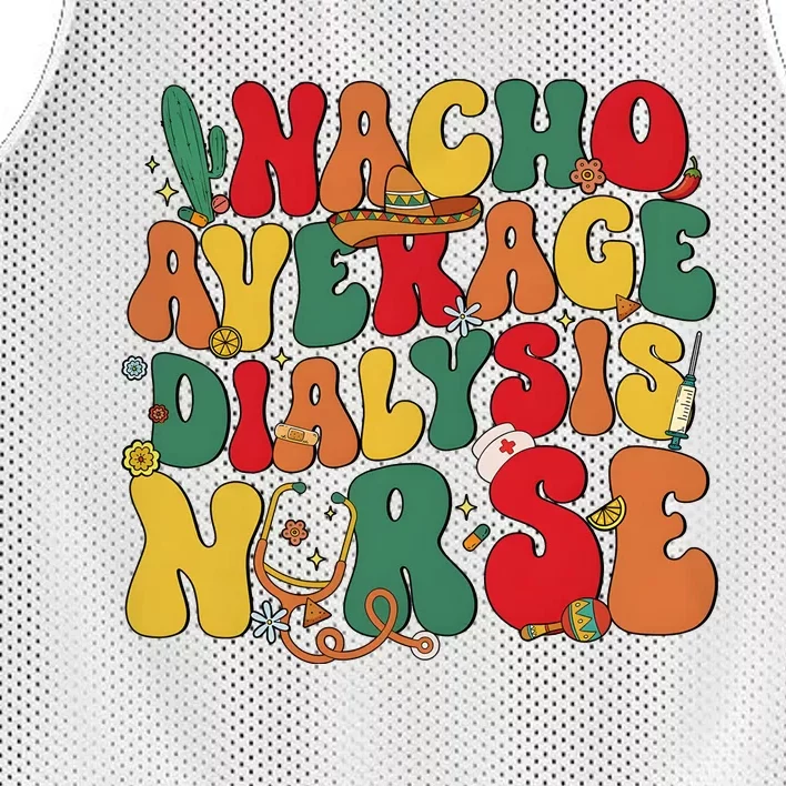 Nacho Average Dialysis Nurse Cinco De Mayo Mesh Reversible Basketball Jersey Tank