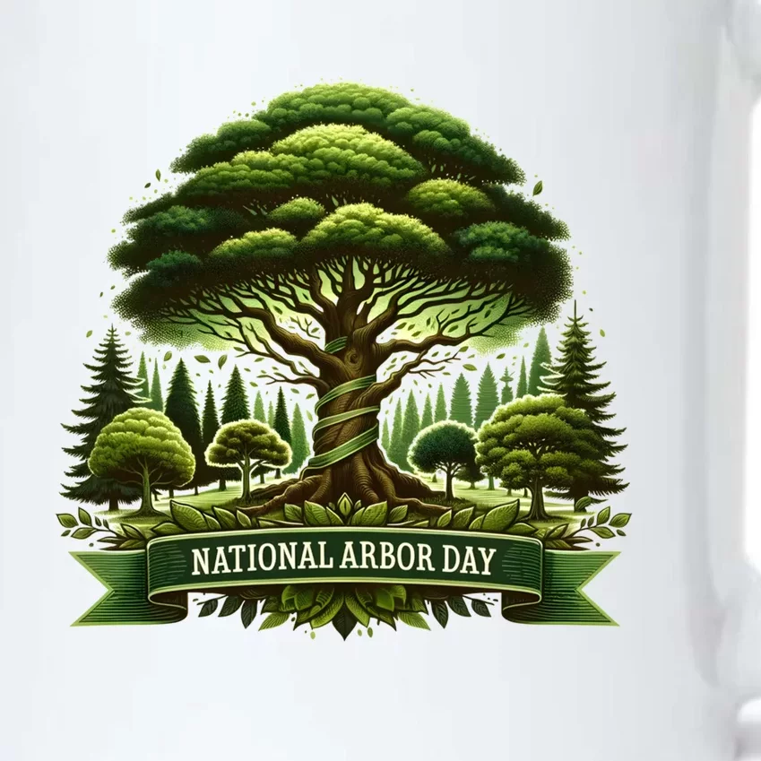 National Arbor Day Tree Care Happy Arbor Day Funny Gift Cool Gift Black Color Changing Mug