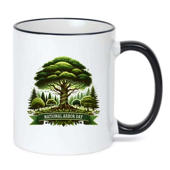 National Arbor Day Tree Care Happy Arbor Day Funny Gift Cool Gift Black Color Changing Mug