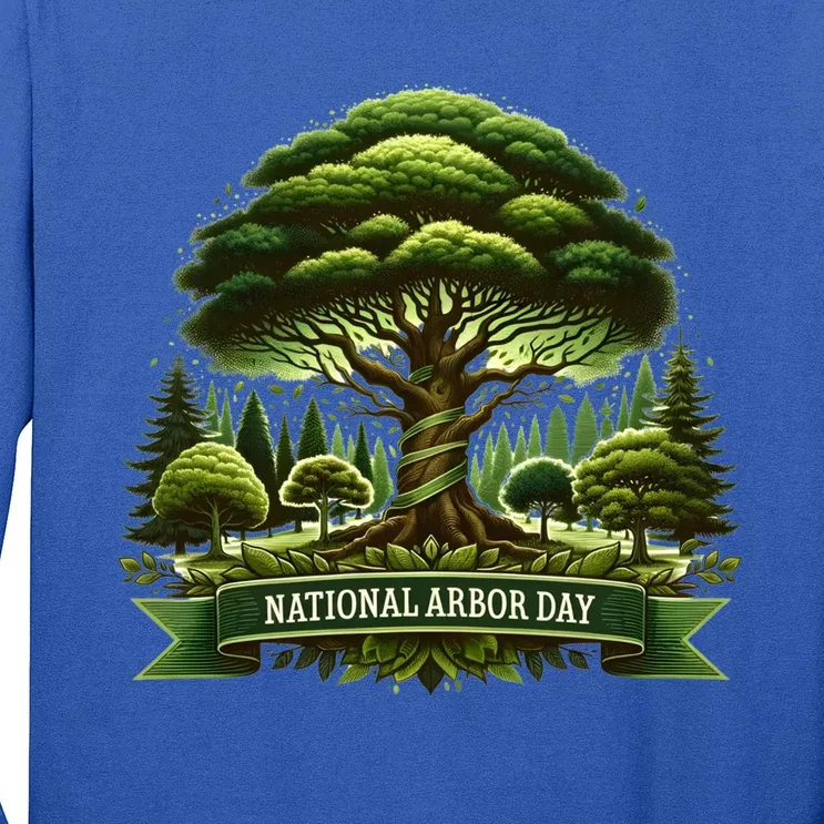 National Arbor Day Tree Care Happy Arbor Day Funny Gift Cool Gift Long Sleeve Shirt