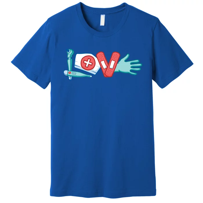 Nurse And Doctor Love Meaningful Gift Premium T-Shirt