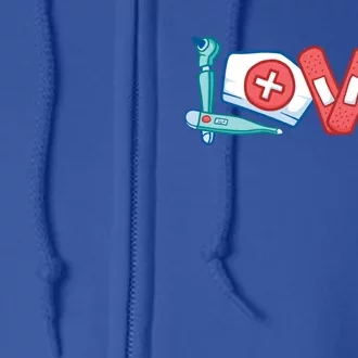 Nurse And Doctor Love Meaningful Gift Full Zip Hoodie