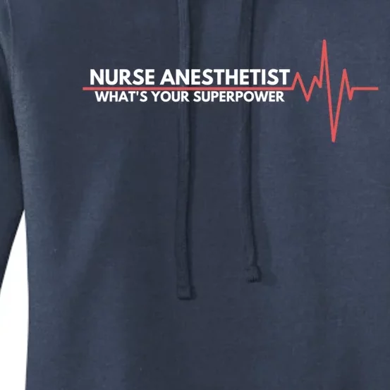 Nurse Appreciation Day Crna Anesthesia Nurse Students Gift Women's Pullover Hoodie