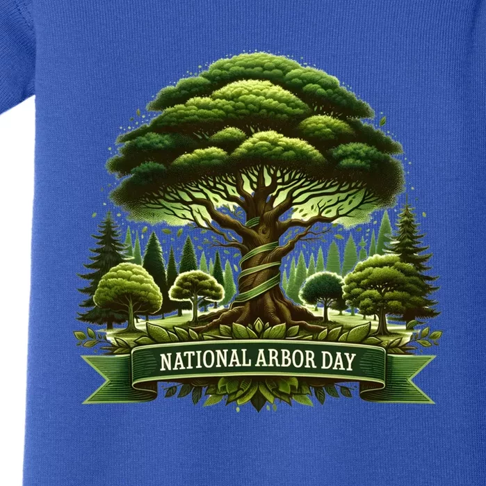 National Arbor Day Tree Care Happy Arbor Day Funny Gift Baby Bodysuit