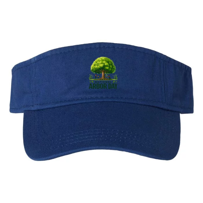 National Arbor Day Tree Care Happy Arbor Day Funny Gift Valucap Bio-Washed Visor