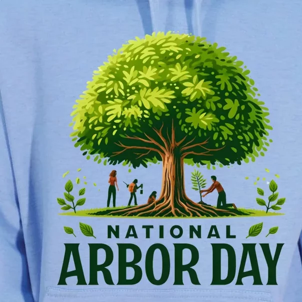 National Arbor Day Tree Care Happy Arbor Day Funny Gift Unisex Surf Hoodie