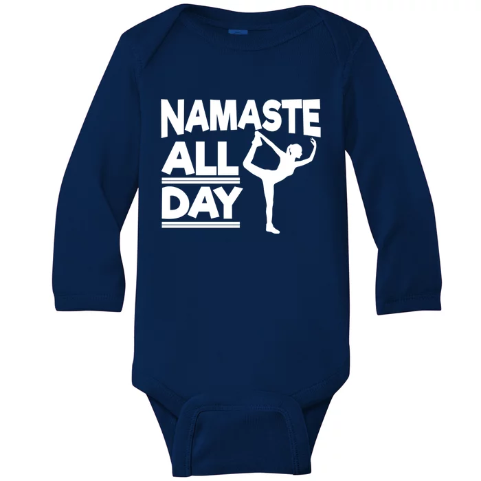 Namaste All Day Gift Baby Long Sleeve Bodysuit