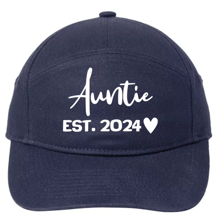 New Auntie Est. 2024 7-Panel Snapback Hat