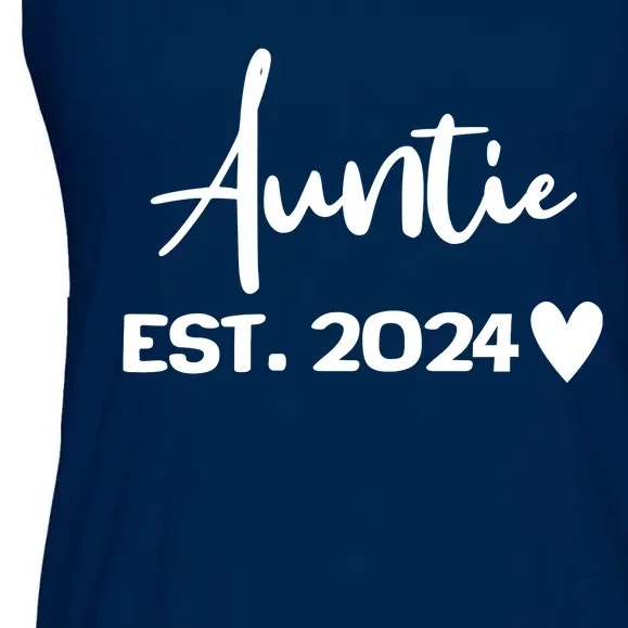 New Auntie Est. 2024 Ladies Essential Flowy Tank