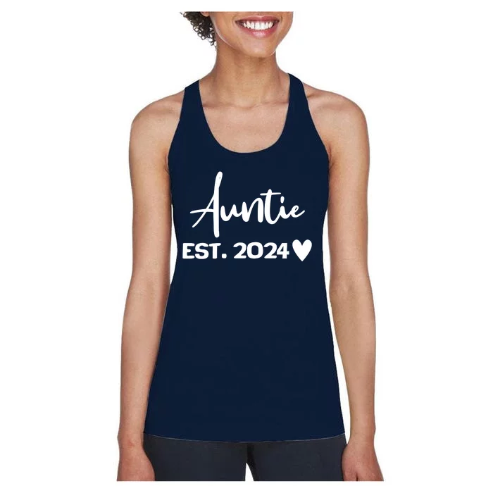 New Auntie Est. 2024 Women's Racerback Tank