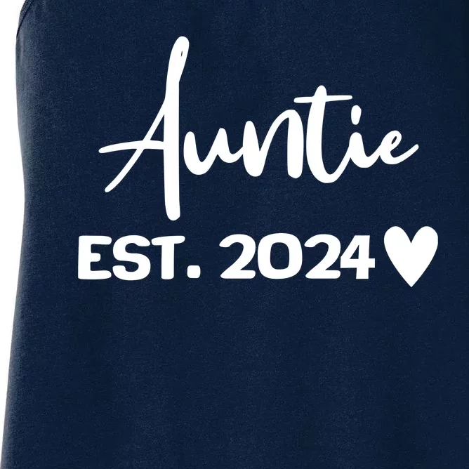 New Auntie Est. 2024 Women's Racerback Tank