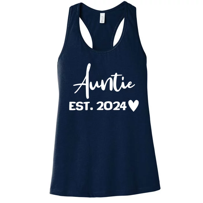 New Auntie Est. 2024 Women's Racerback Tank