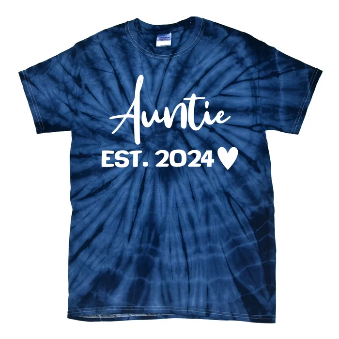 New Auntie Est. 2024 Tie-Dye T-Shirt