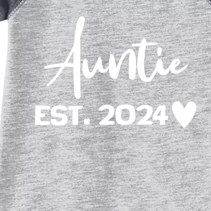 New Auntie Est. 2024 Infant Baby Jersey Bodysuit