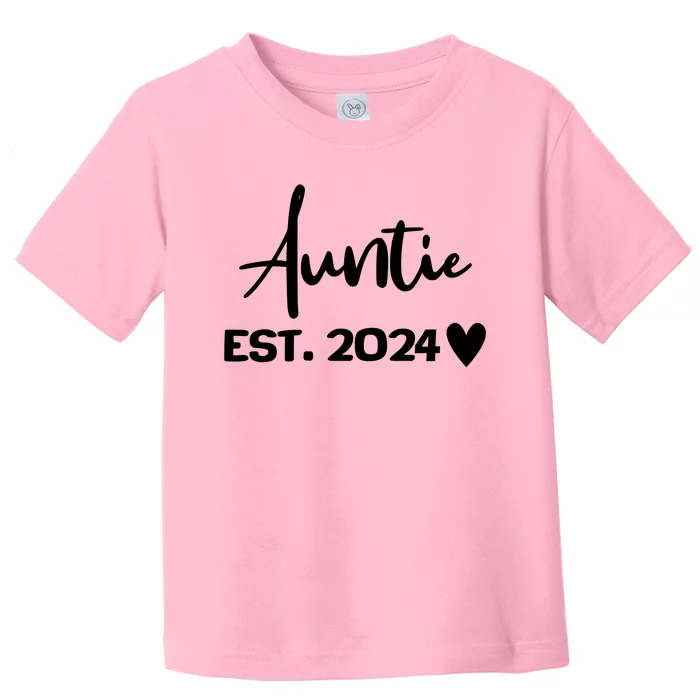 New Auntie Est. 2024 Toddler T-Shirt