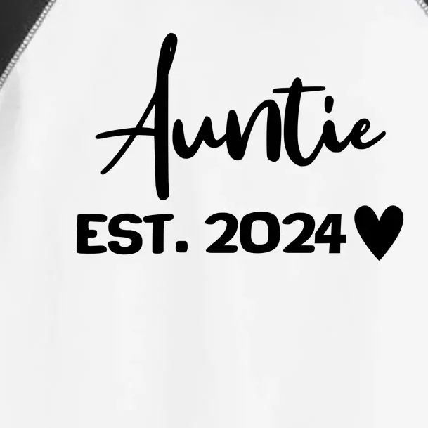 New Auntie Est. 2024 Toddler Fine Jersey T-Shirt