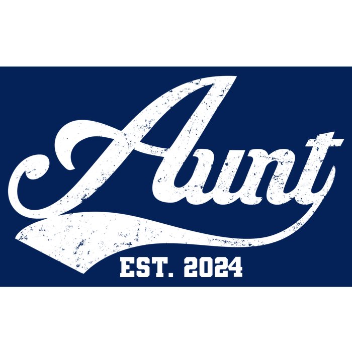 New Aunt Est 2024 Sporty Family Bumper Sticker