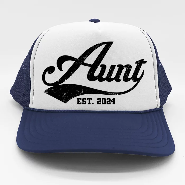 New Aunt Est 2024 Sporty Family Trucker Hat