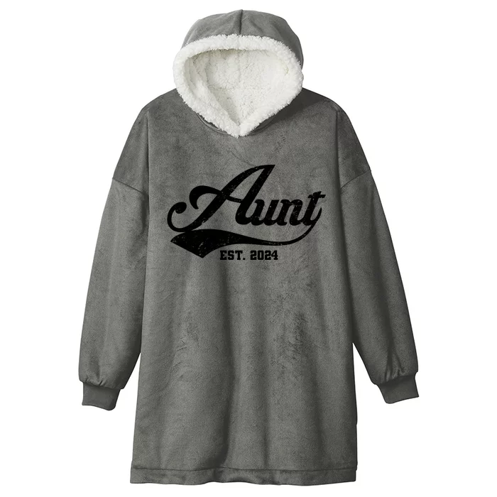 New Aunt Est 2024 Sporty Family Hooded Wearable Blanket