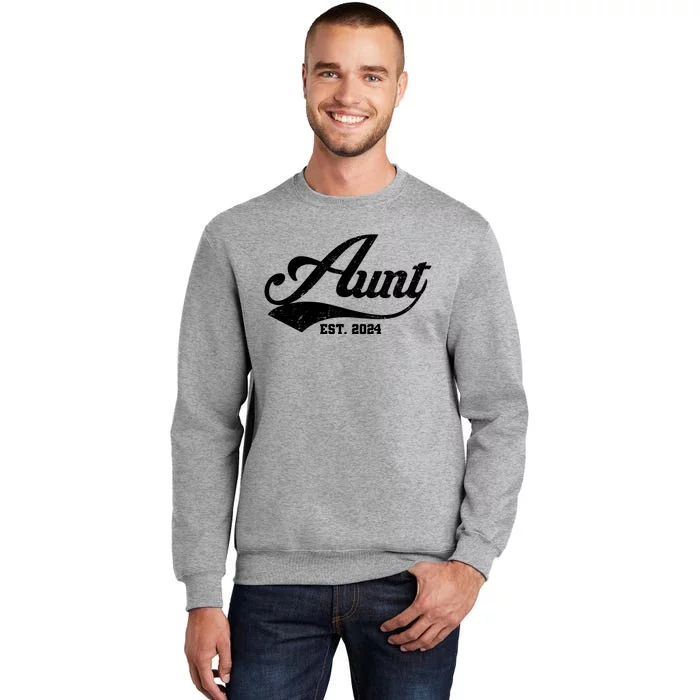 New Aunt Est 2024 Sporty Family Tall Sweatshirt