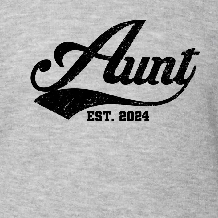 New Aunt Est 2024 Sporty Family Toddler Sweatshirt