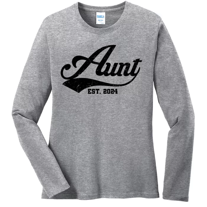 New Aunt Est 2024 Sporty Family Ladies Long Sleeve Shirt