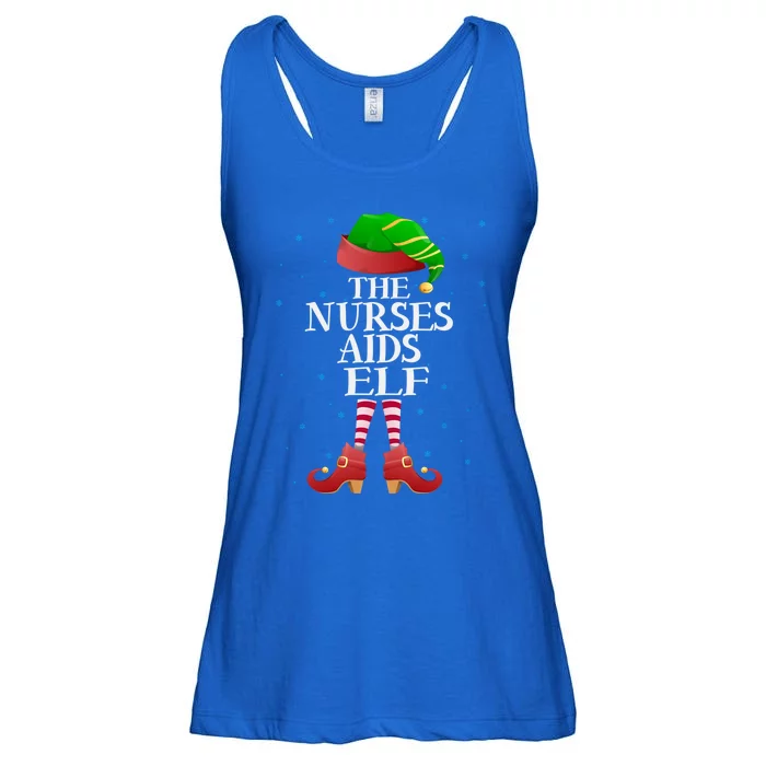 Nurses Aids Elf Funny Matching Pajama Group Christmas Gift Ladies Essential Flowy Tank