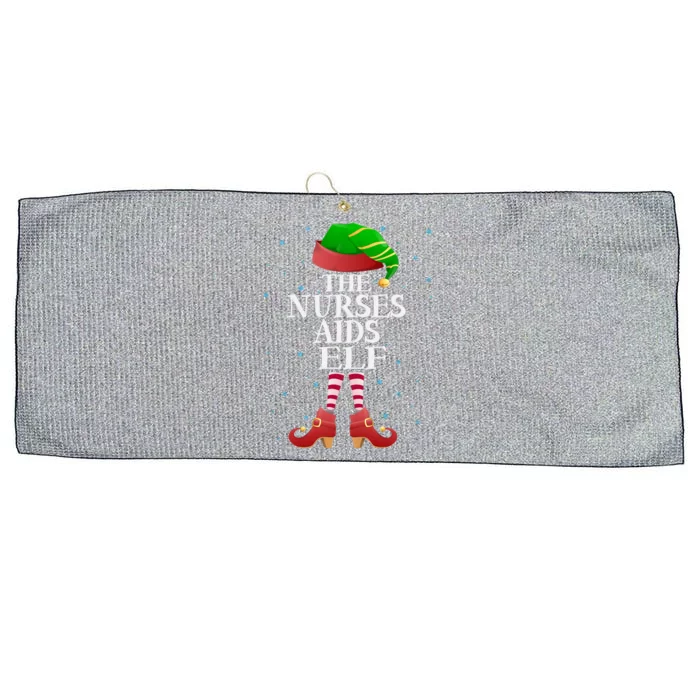 Nurses Aids Elf Funny Matching Pajama Group Christmas Gift Large Microfiber Waffle Golf Towel