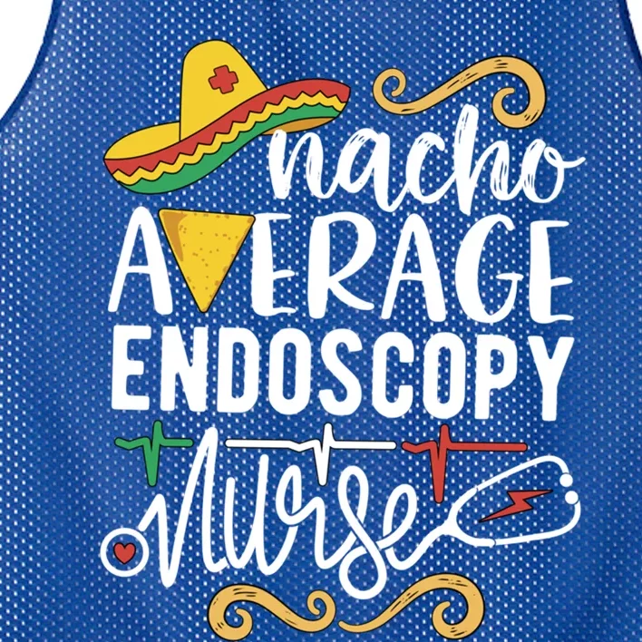 Nacho Average Endoscopy Nurse Mexican Fiesta Cinco De Mayo Great Gift Mesh Reversible Basketball Jersey Tank