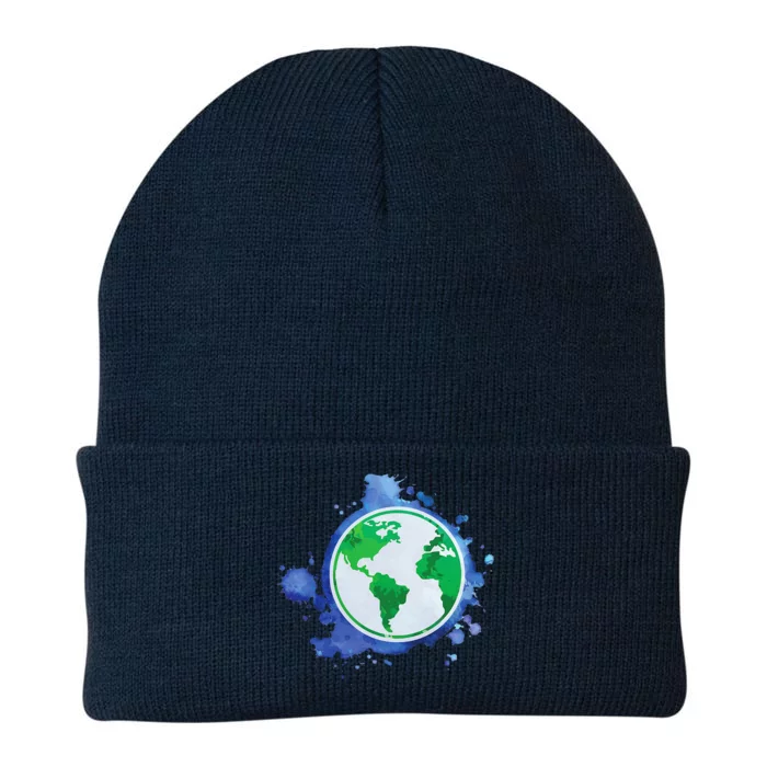 Nature Art EarthDay Globe Environmentalist Sustainability Knit Cap Winter Beanie