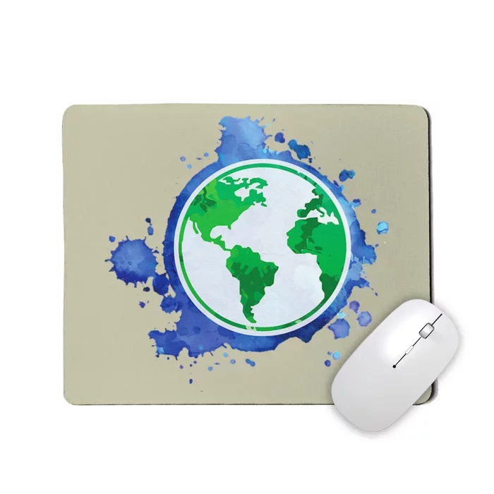 Nature Art EarthDay Globe Environmentalist Sustainability Mousepad