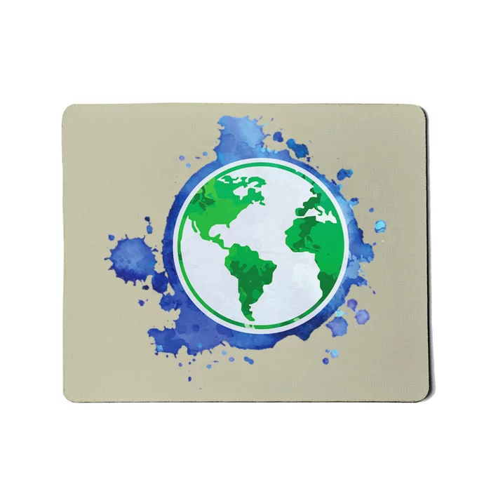 Nature Art EarthDay Globe Environmentalist Sustainability Mousepad