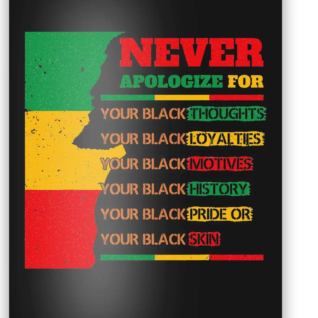 Never Apologize For Your Blackness Juneteenth Black Pride Poster