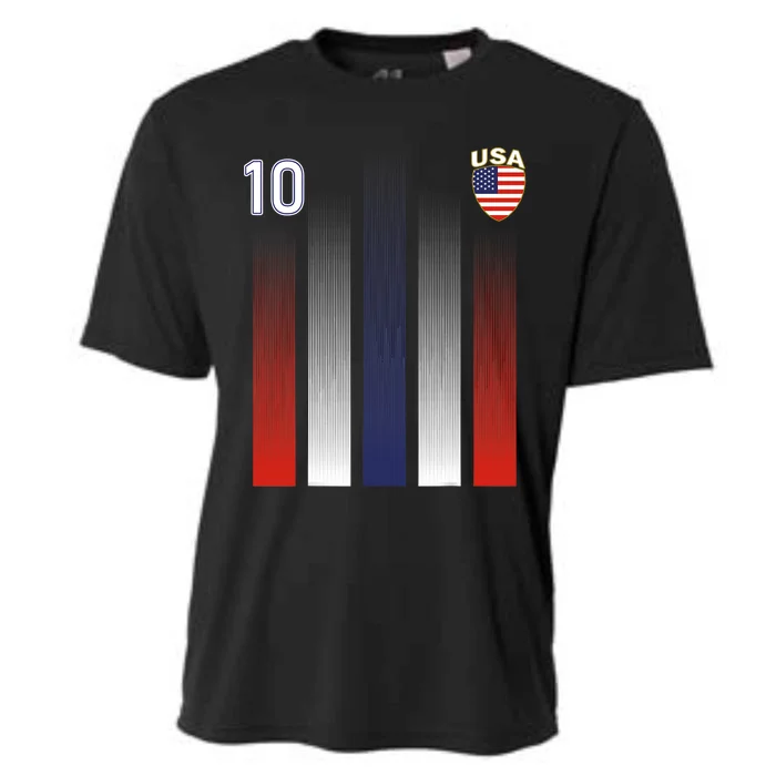 National America Flag American Soccer USA Jersey Fan Cooling Performance Crew T-Shirt