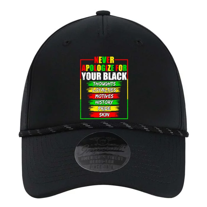 Never Apologize For Your Blackness Black History Juneteenth Gift Performance The Dyno Cap